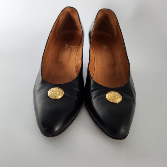 Ralph Lauren Pumps Leather Low Heel Size 8 AA - Picture 13 of 15